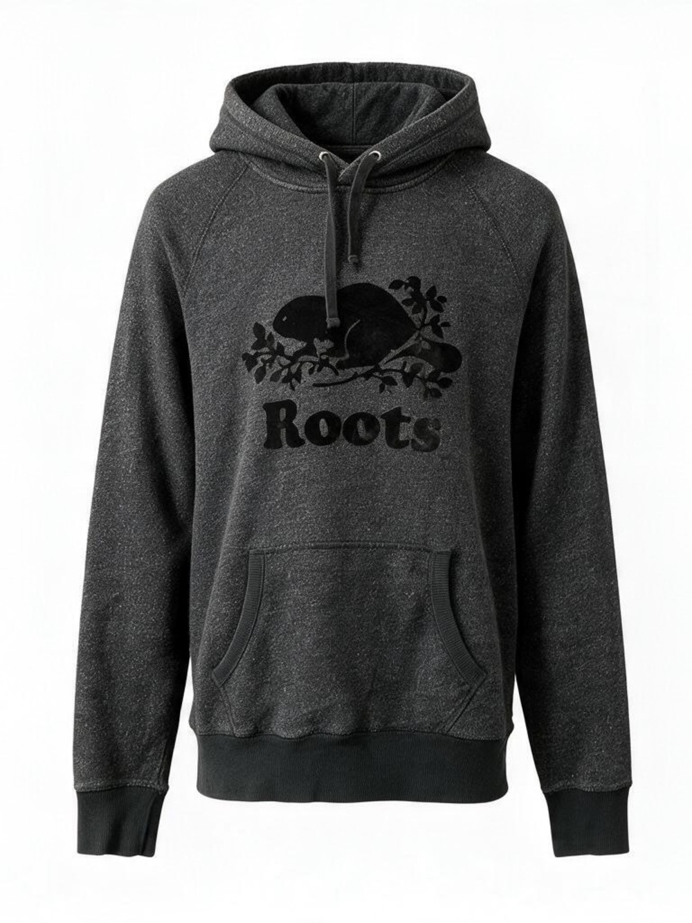 Roots Men's Charcoal Gray Hoodie Sweater